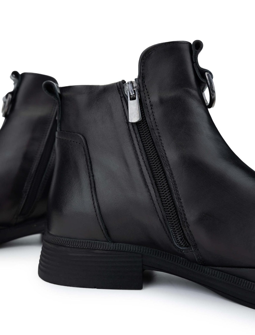 Tamer Tanca Kadın Hakiki Deri Siyah Deri Casual Bot Tamer Tanca Kadın Hakiki Deri Siyah Deri Casual Bot