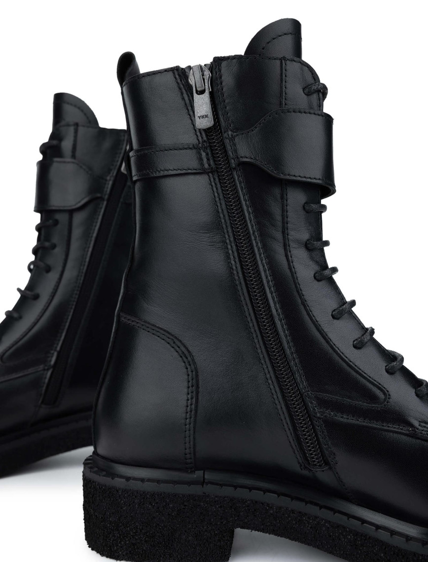 Tamer Tanca Kadın Hakiki Deri Siyah Deri Casual Bot Tamer Tanca Kadın Hakiki Deri Siyah Deri Casual Bot