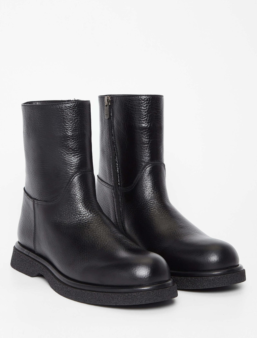 Tamer Tanca Kadın Hakiki Deri Siyah Casual Bot Tamer Tanca Kadın Hakiki Deri Siyah Casual Bot