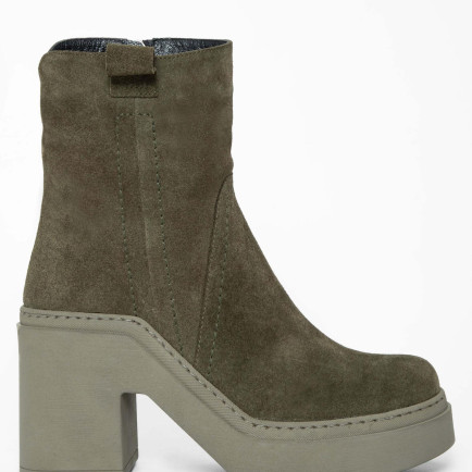 Tamer Tanca Kadın Hakiki Deri Haki Süet Casual Bot Tamer Tanca Kadın Hakiki Deri Haki Süet Casual Bot