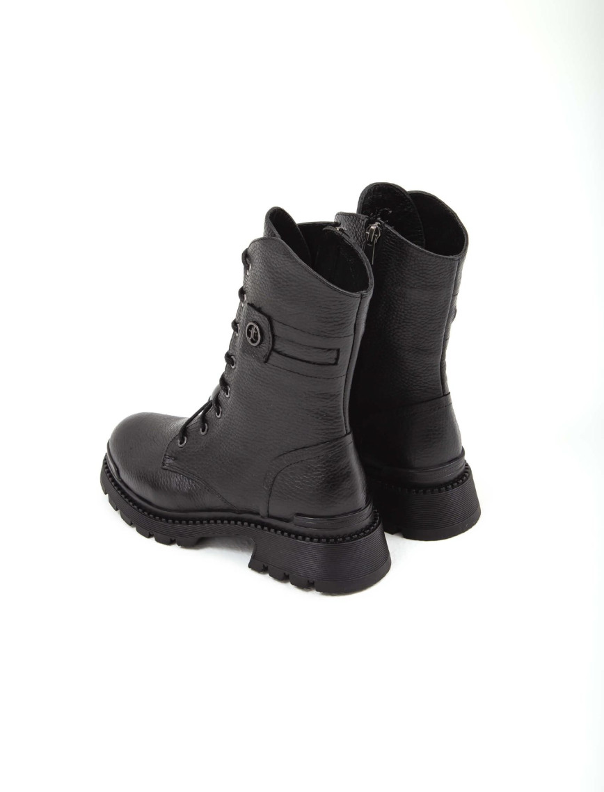 Tamer Tanca Kadın Hakiki Deri Siyah Floter Casual Bot