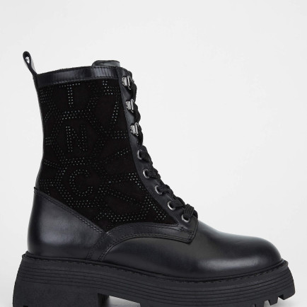 Tamer Tanca Kadın Hakiki Deri Siyah Deri Casual Bot