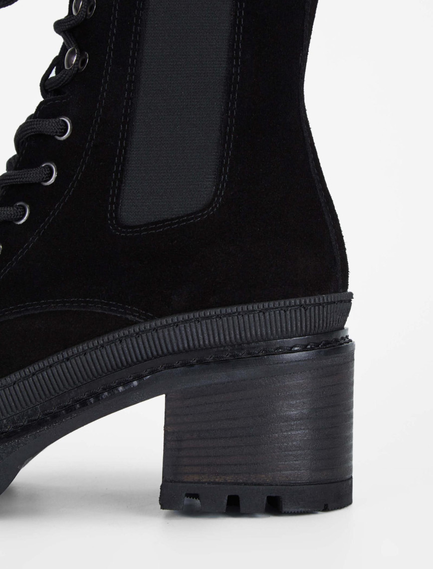 Tamer Tanca Kadın Hakiki Deri Siyah Süet Casual Bot Tamer Tanca Kadın Hakiki Deri Siyah Süet Casual Bot