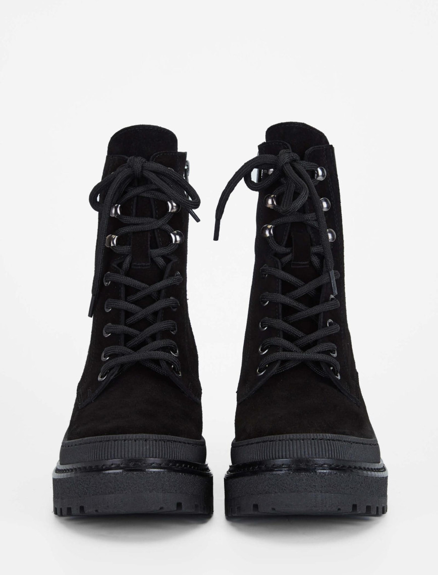 Tamer Tanca Kadın Hakiki Deri Siyah Süet Casual Bot Tamer Tanca Kadın Hakiki Deri Siyah Süet Casual Bot