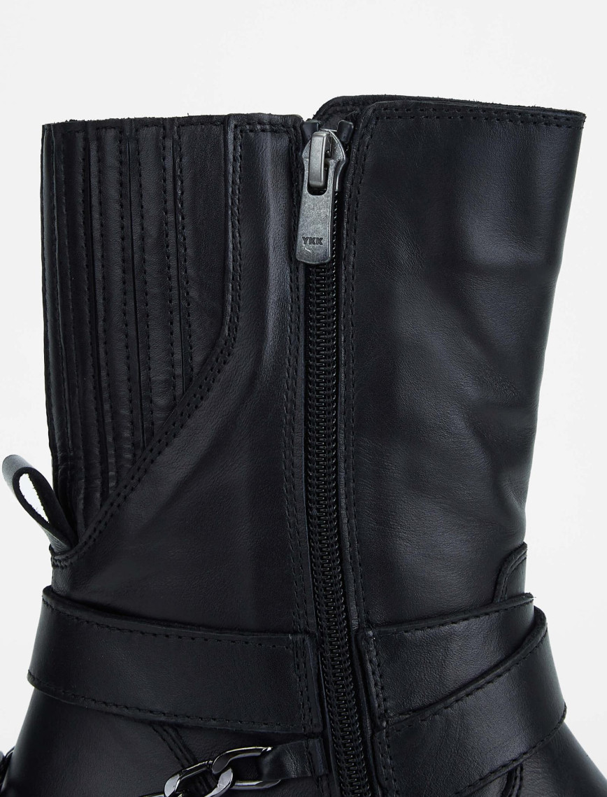 Tamer Tanca Kadın Hakiki Deri Siyah Deri Casual Bot Tamer Tanca Kadın Hakiki Deri Siyah Deri Casual Bot