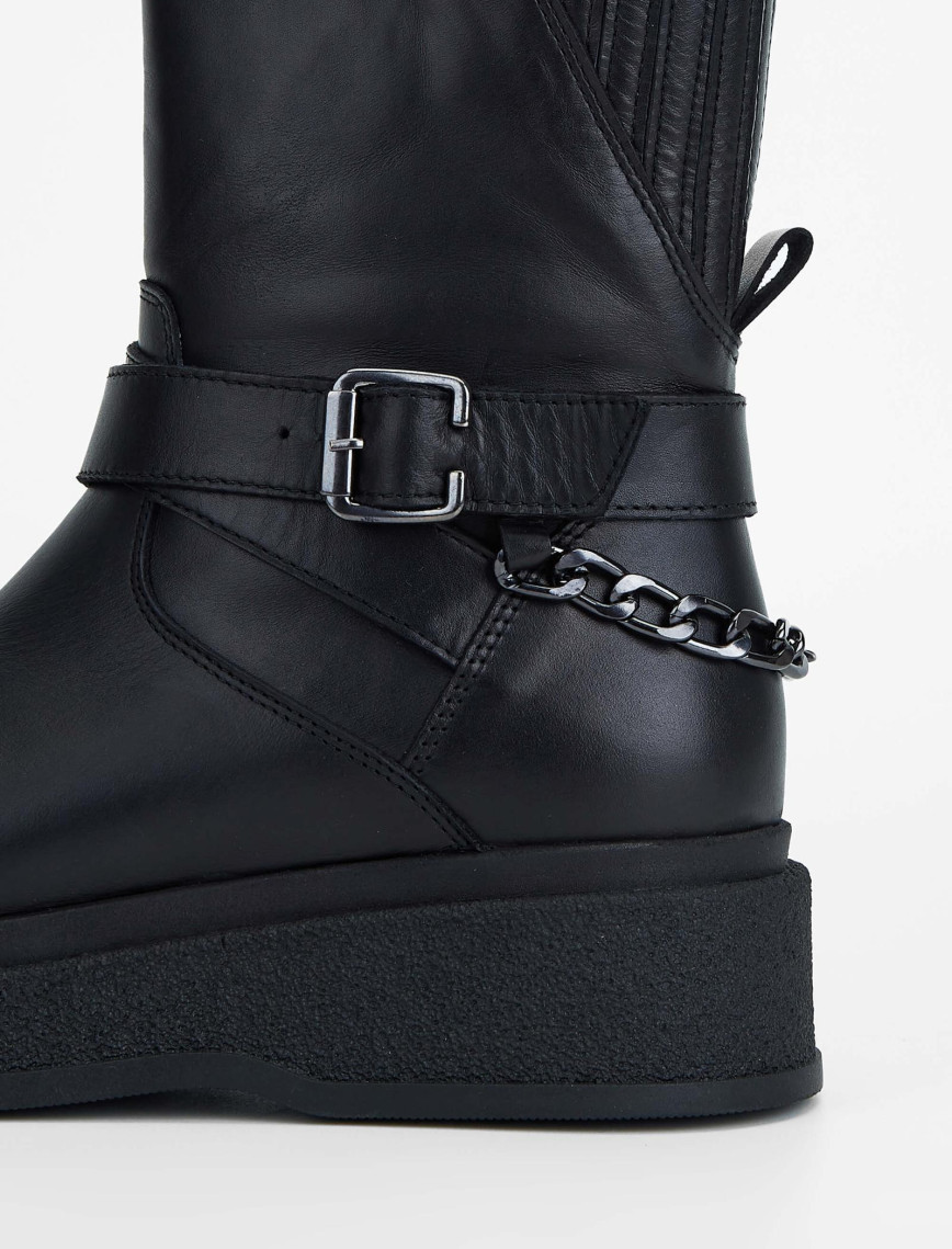 Tamer Tanca Kadın Hakiki Deri Siyah Deri Casual Bot Tamer Tanca Kadın Hakiki Deri Siyah Deri Casual Bot