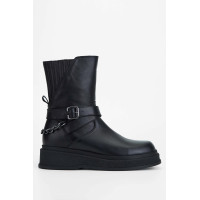 Tamer Tanca Kadın Hakiki Deri Siyah Deri Casual Bot Tamer Tanca Kadın Hakiki Deri Siyah Deri Casual Bot