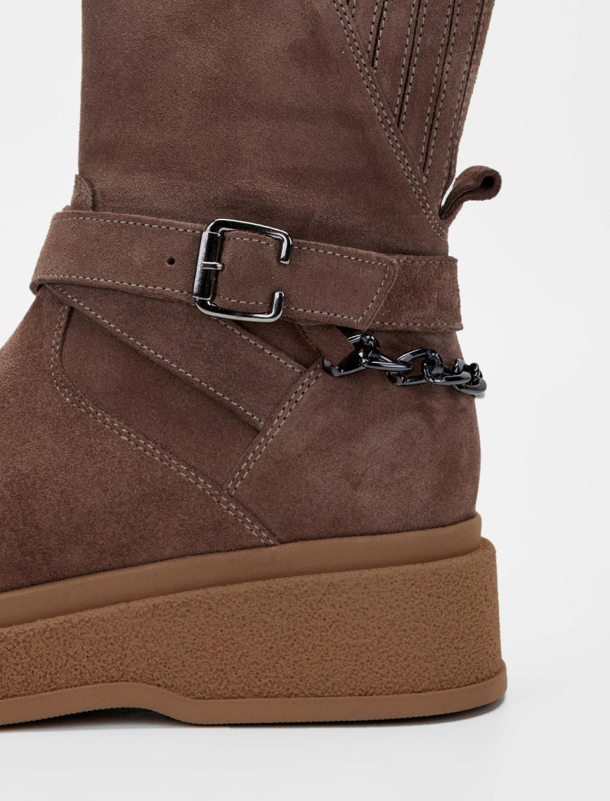 Tamer Tanca Kadın Hakiki Deri Vizon Casual Bot Tamer Tanca Kadın Hakiki Deri Vizon Casual Bot