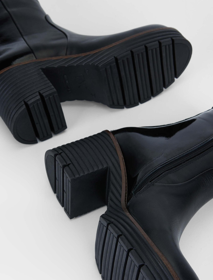 Tamer Tanca Kadın Hakiki Deri Siyah Analin Casual Bot Tamer Tanca Kadın Hakiki Deri Siyah Analin Casual Bot