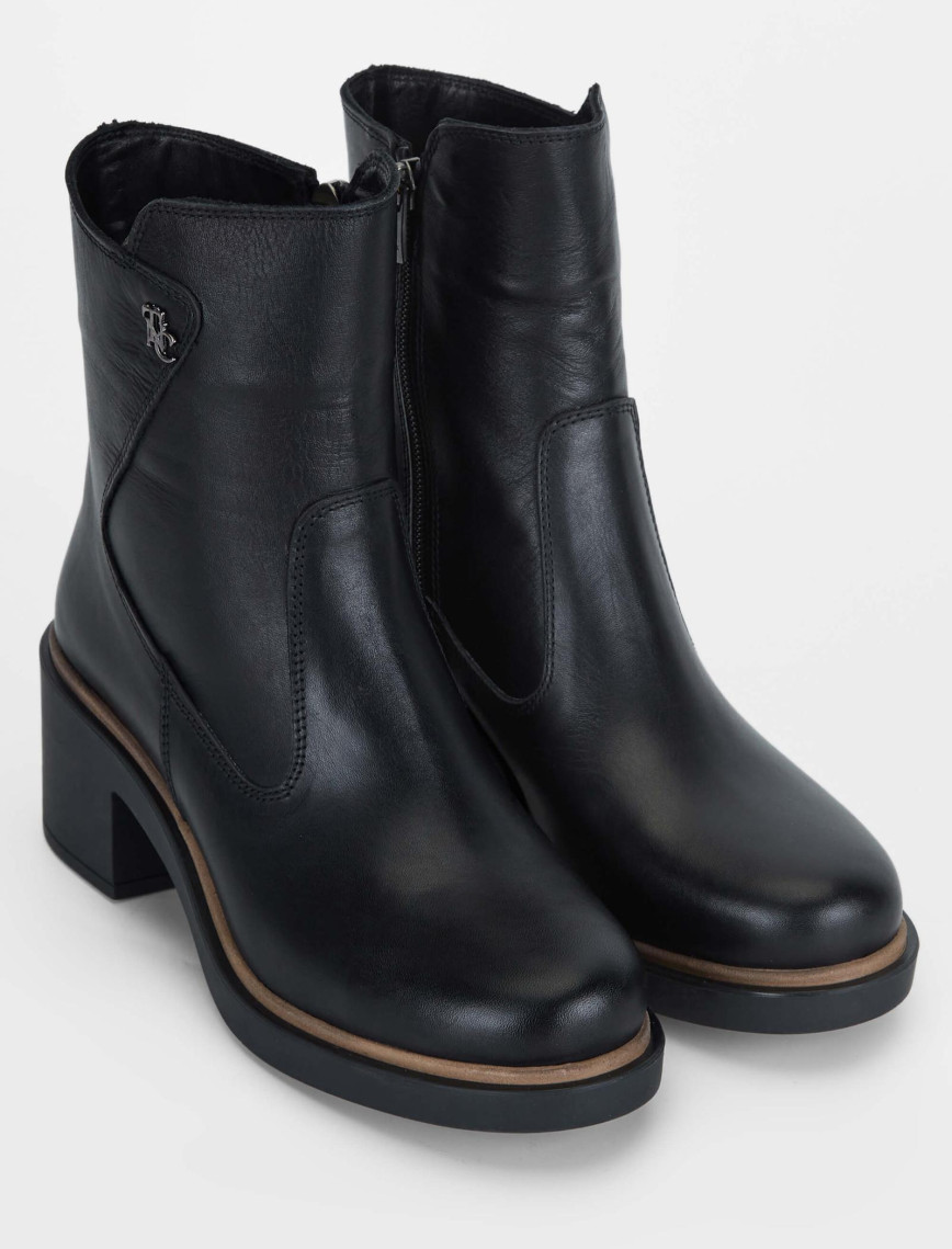 Tamer Tanca Kadın Hakiki Deri Siyah Deri Casual Bot Tamer Tanca Kadın Hakiki Deri Siyah Deri Casual Bot