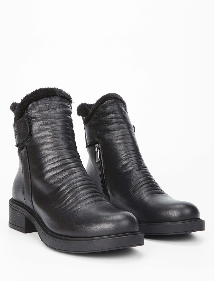 Tamer Tanca Kadın Hakiki Deri Siyah Deri Casual Bot Tamer Tanca Kadın Hakiki Deri Siyah Deri Casual Bot