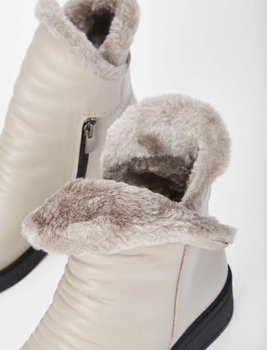 Tamer Tanca Kadın Hakiki Deri Vizon Casual Bot Tamer Tanca Kadın Hakiki Deri Vizon Casual Bot