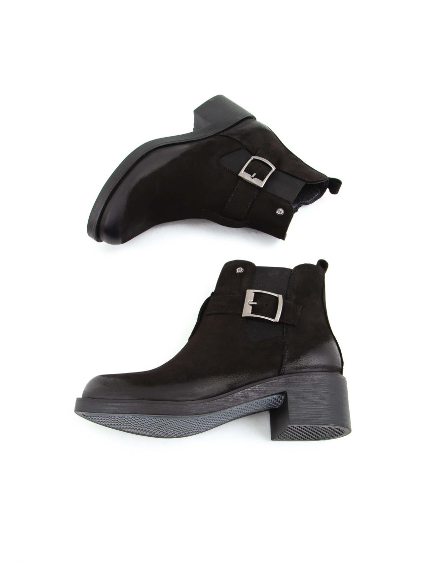 Tamer Tanca Kadın Hakiki Deri Siyah Nubuk Casual Bot Tamer Tanca Kadın Hakiki Deri Siyah Nubuk Casual Bot