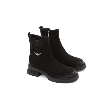 Tamer Tanca Kadın Hakiki Deri Siyah Nubuk Casual Bot