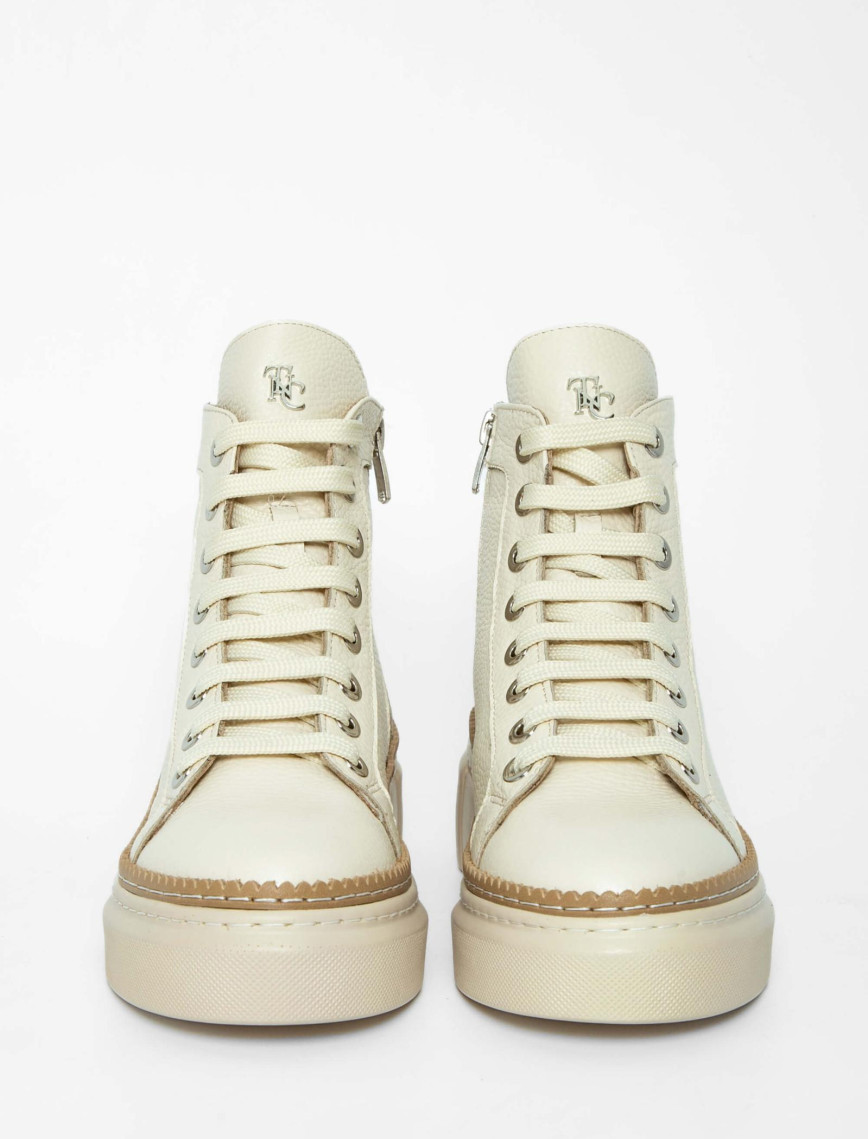 Tamer Tanca Kadın Hakiki Deri Bej Casual Bot Tamer Tanca Kadın Hakiki Deri Bej Casual Bot