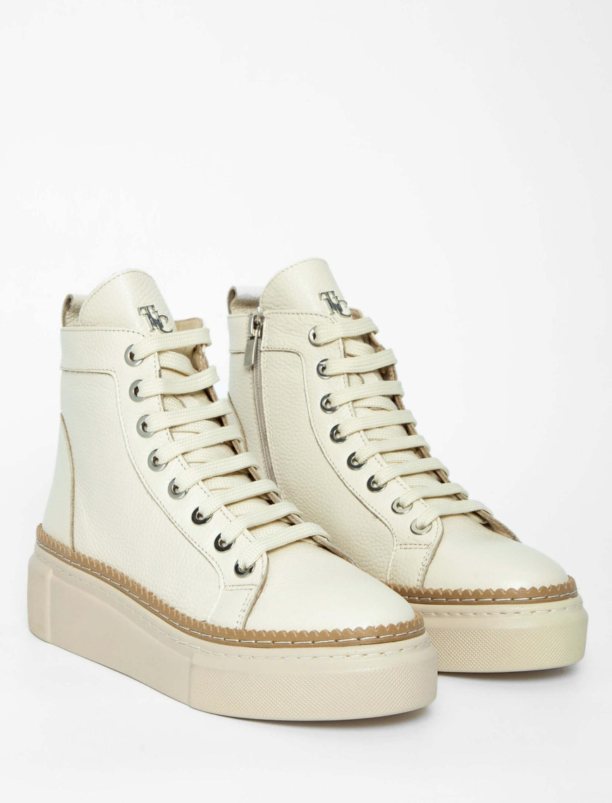 Tamer Tanca Kadın Hakiki Deri Bej Casual Bot Tamer Tanca Kadın Hakiki Deri Bej Casual Bot