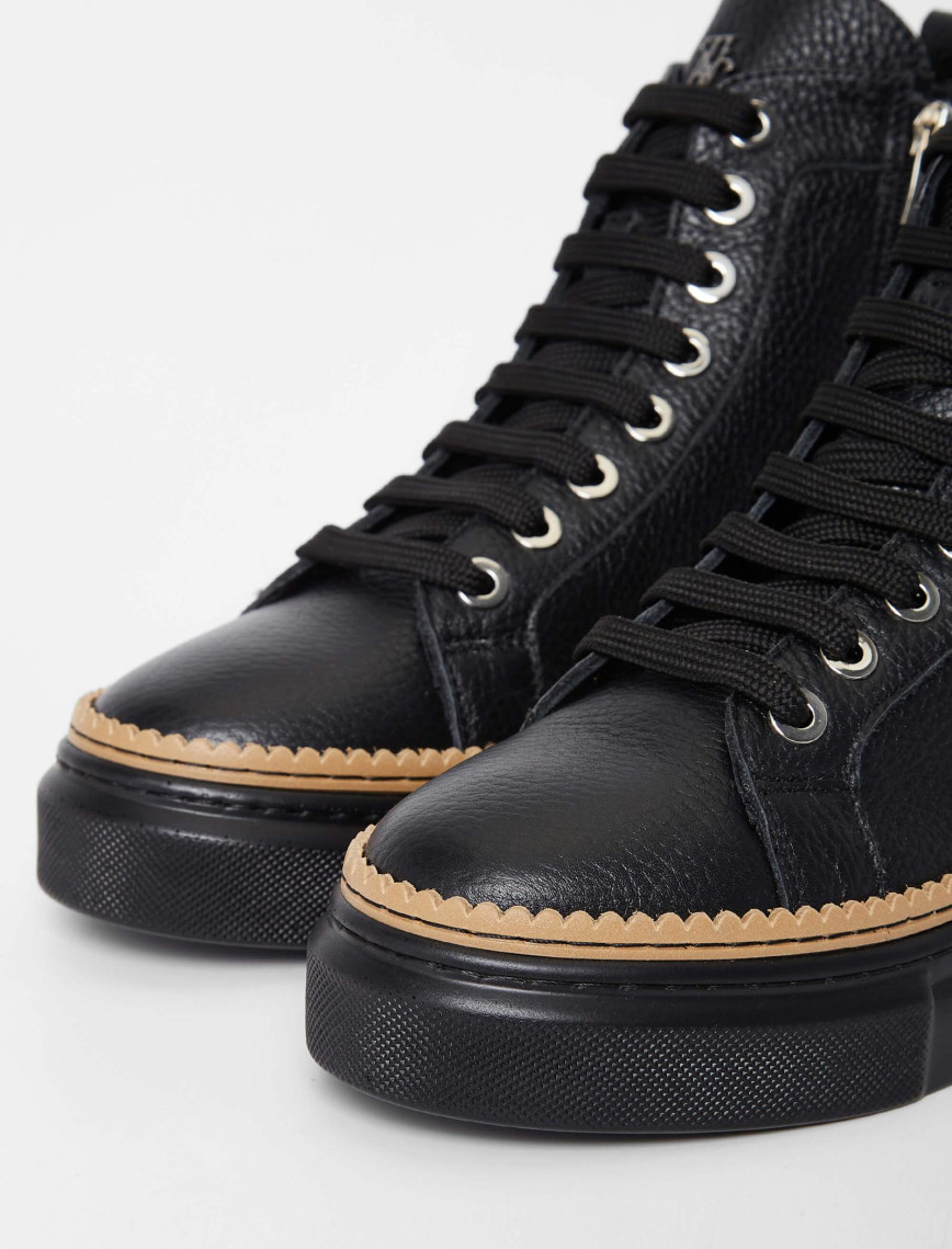 Tamer Tanca Kadın Hakiki Deri Siyah Casual Bot Tamer Tanca Kadın Hakiki Deri Siyah Casual Bot