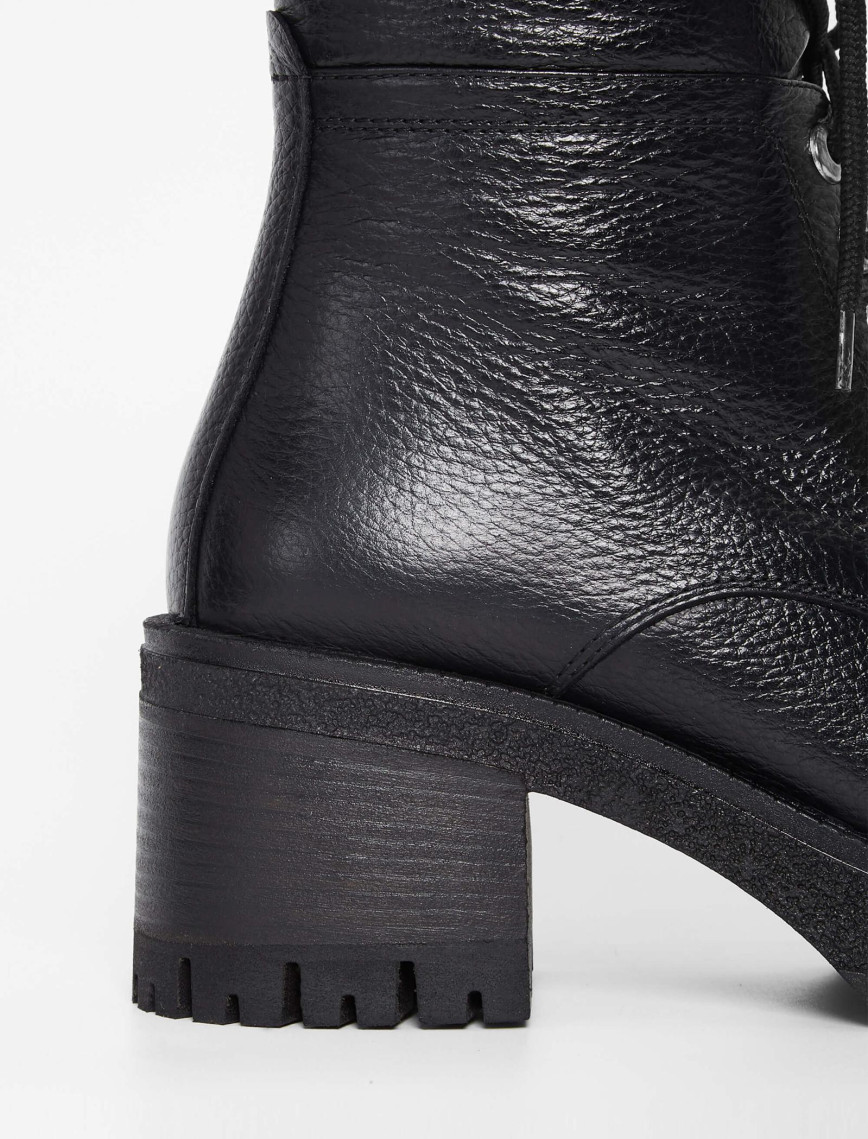 Tamer Tanca Kadın Hakiki Deri Siyah Casual Bot