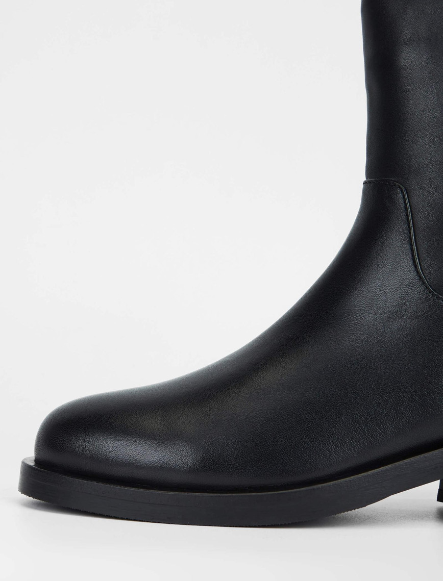 Tamer Tanca Kadın Hakiki Deri Siyah Deri Casual Bot Tamer Tanca Kadın Hakiki Deri Siyah Deri Casual Bot