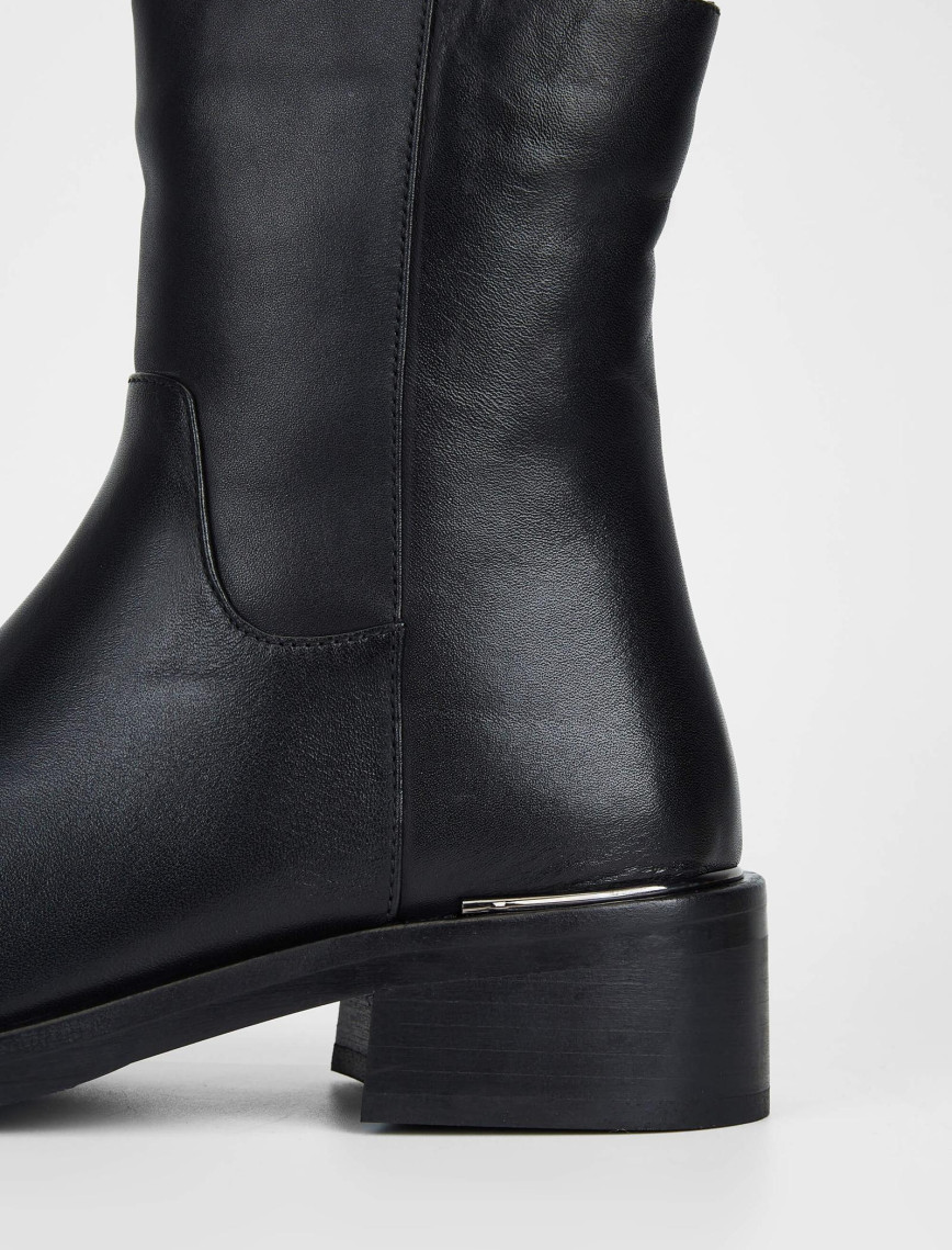 Tamer Tanca Kadın Hakiki Deri Siyah Deri Casual Bot Tamer Tanca Kadın Hakiki Deri Siyah Deri Casual Bot