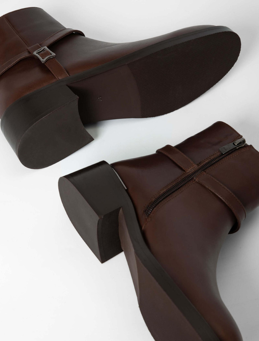 Tamer Tanca Kadın Hakiki Deri Kahverengi Casual Bot