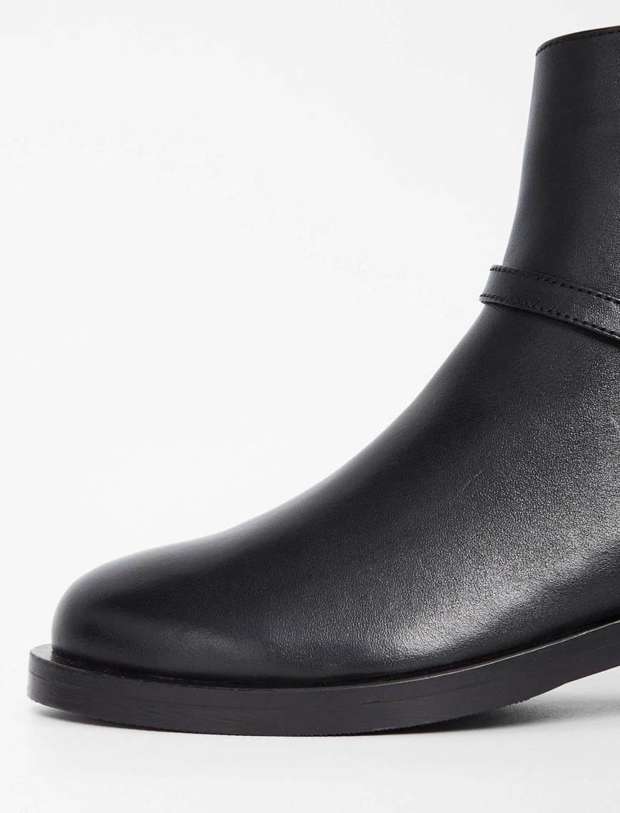 Tamer Tanca Kadın Hakiki Deri Siyah Deri Casual Bot