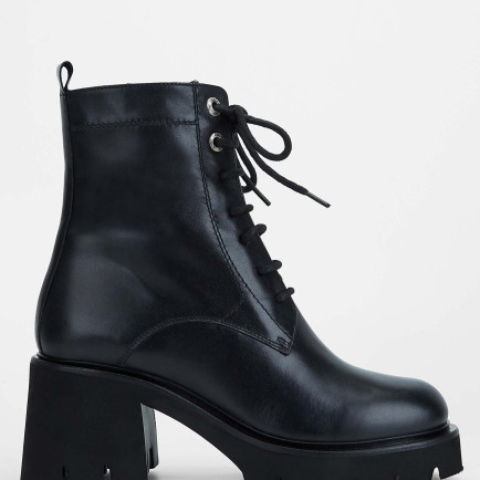 Tamer Tanca Kadın Hakiki Deri Siyah Deri Casual Bot