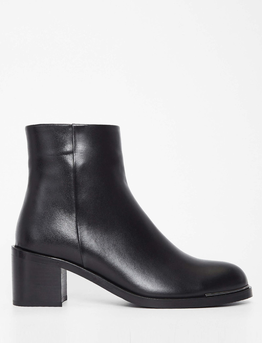 Tamer Tanca Kadın Hakiki Deri Siyah Deri Casual Bot