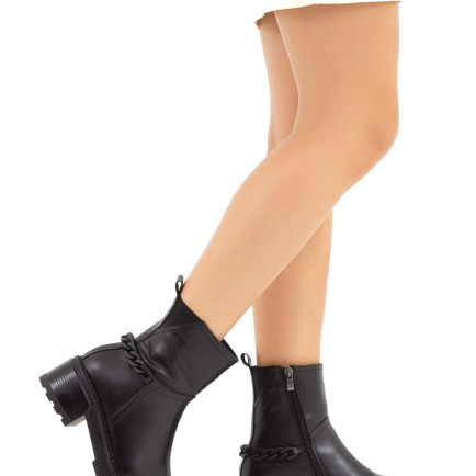 Tamer Tanca Kadın Hakiki Deri Siyah Casual Bot