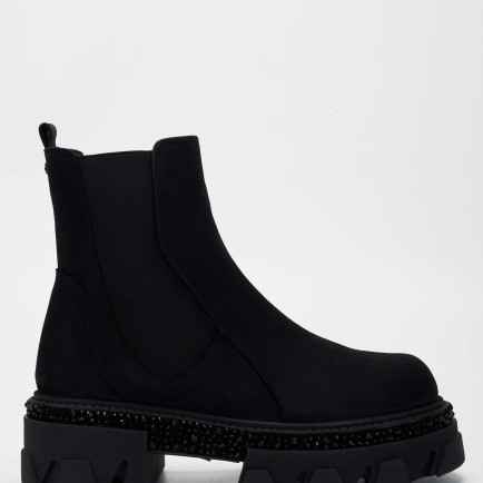 Tamer Tanca Kadın Hakiki Deri Siyah Nubuk Casual Bot