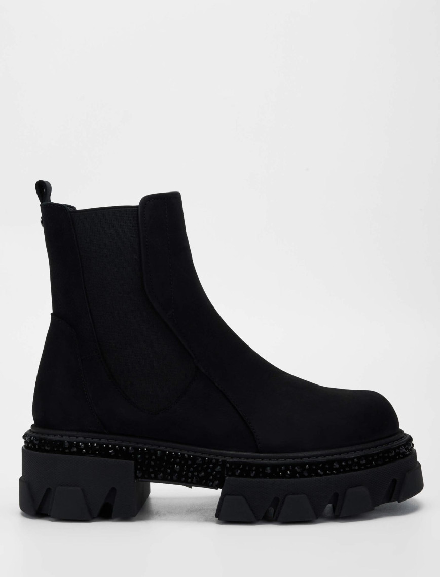 Tamer Tanca Kadın Hakiki Deri Siyah Nubuk Casual Bot Tamer Tanca Kadın Hakiki Deri Siyah Nubuk Casual Bot