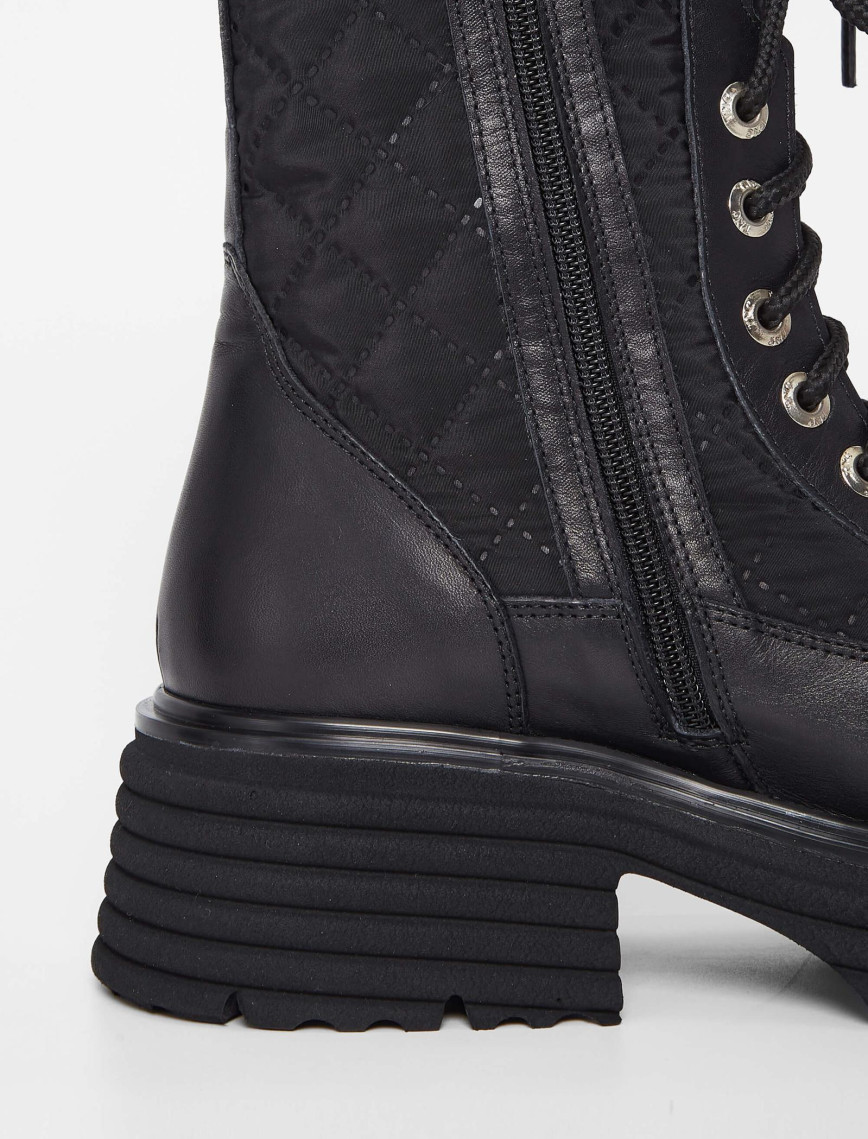 Tamer Tanca Kadın Hakiki Deri Siyah Deri Casual Bot