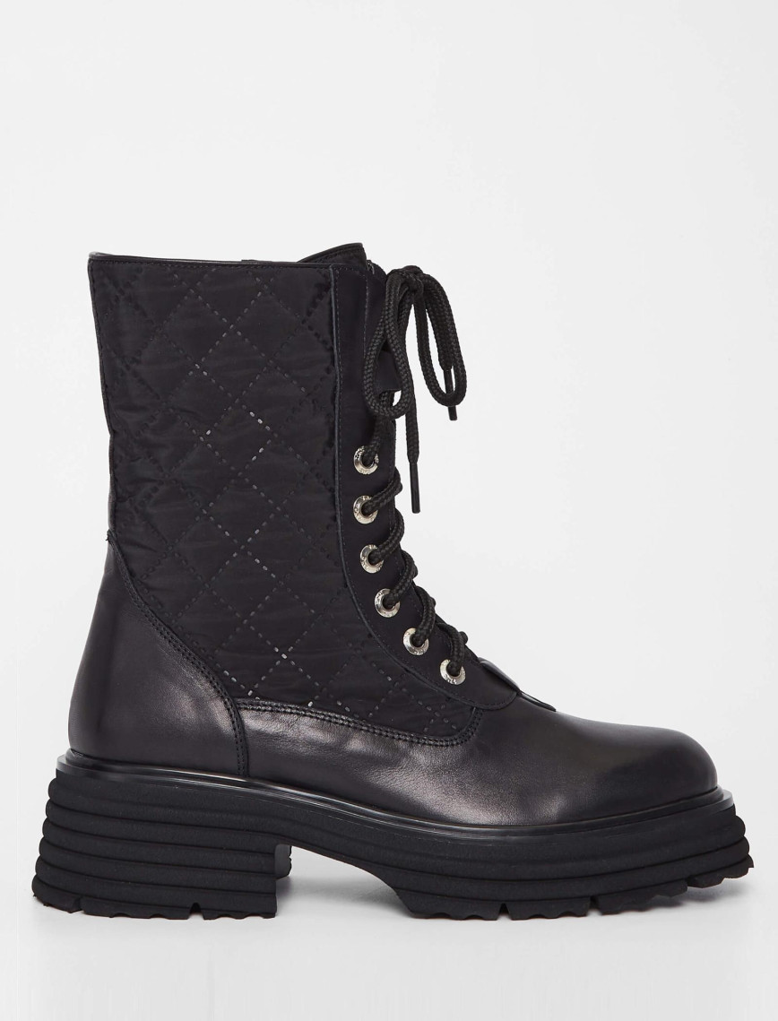 Tamer Tanca Kadın Hakiki Deri Siyah Deri Casual Bot