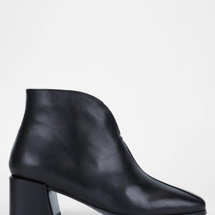 Tamer Tanca Kadın Hakiki Deri Siyah Deri Casual Bot