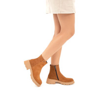 Tamer Tanca Kadın Hakiki Deri Taba Süet Casual Bot