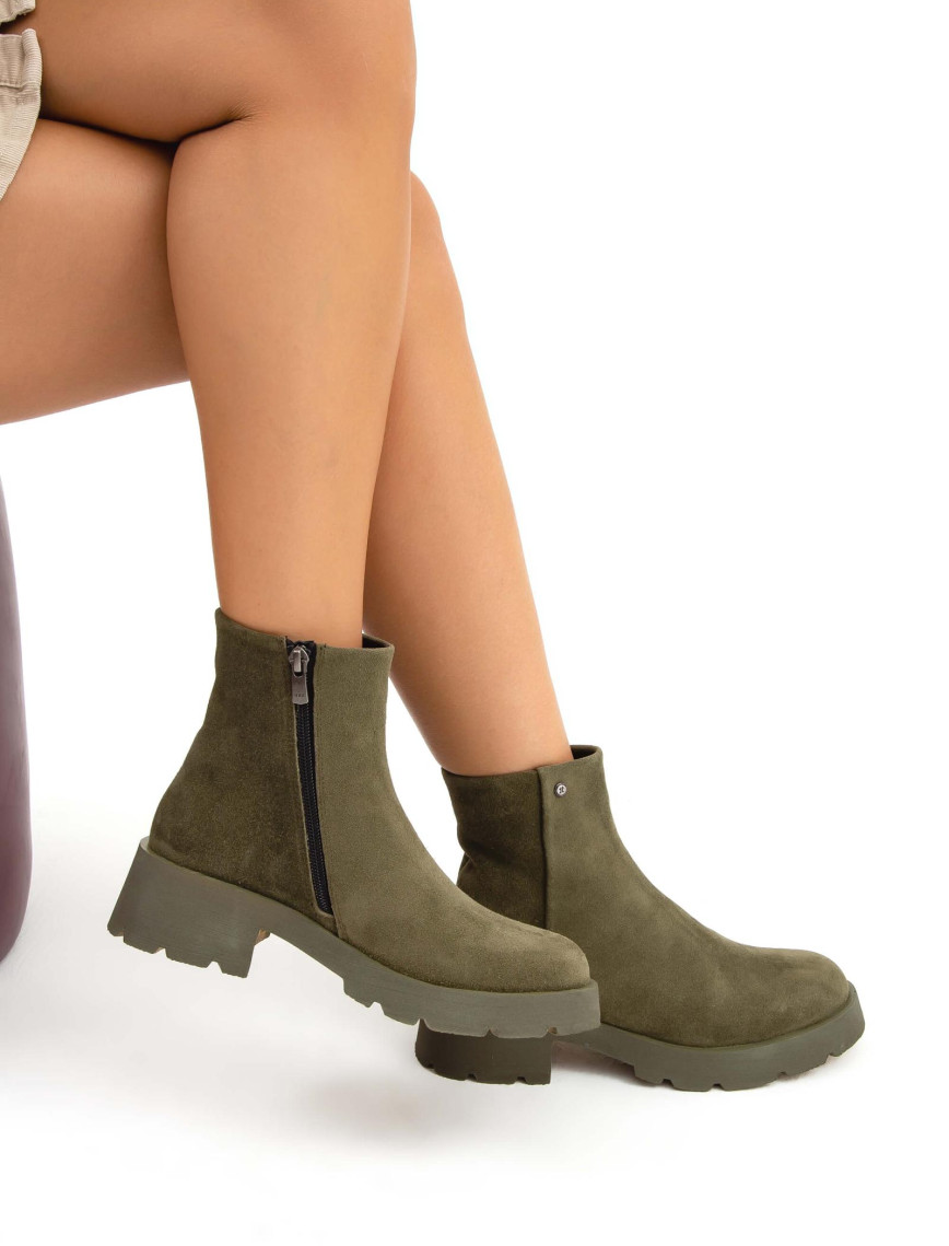 Tamer Tanca Kadın Hakiki Deri Yeşil Casual Bot