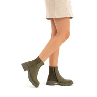 Tamer Tanca Kadın Hakiki Deri Yeşil Casual Bot