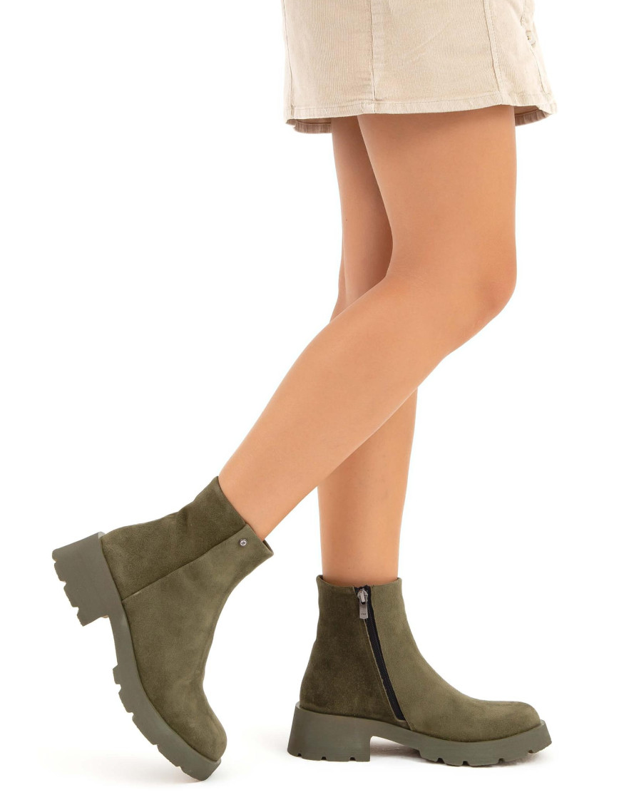 Tamer Tanca Kadın Hakiki Deri Yeşil Casual Bot