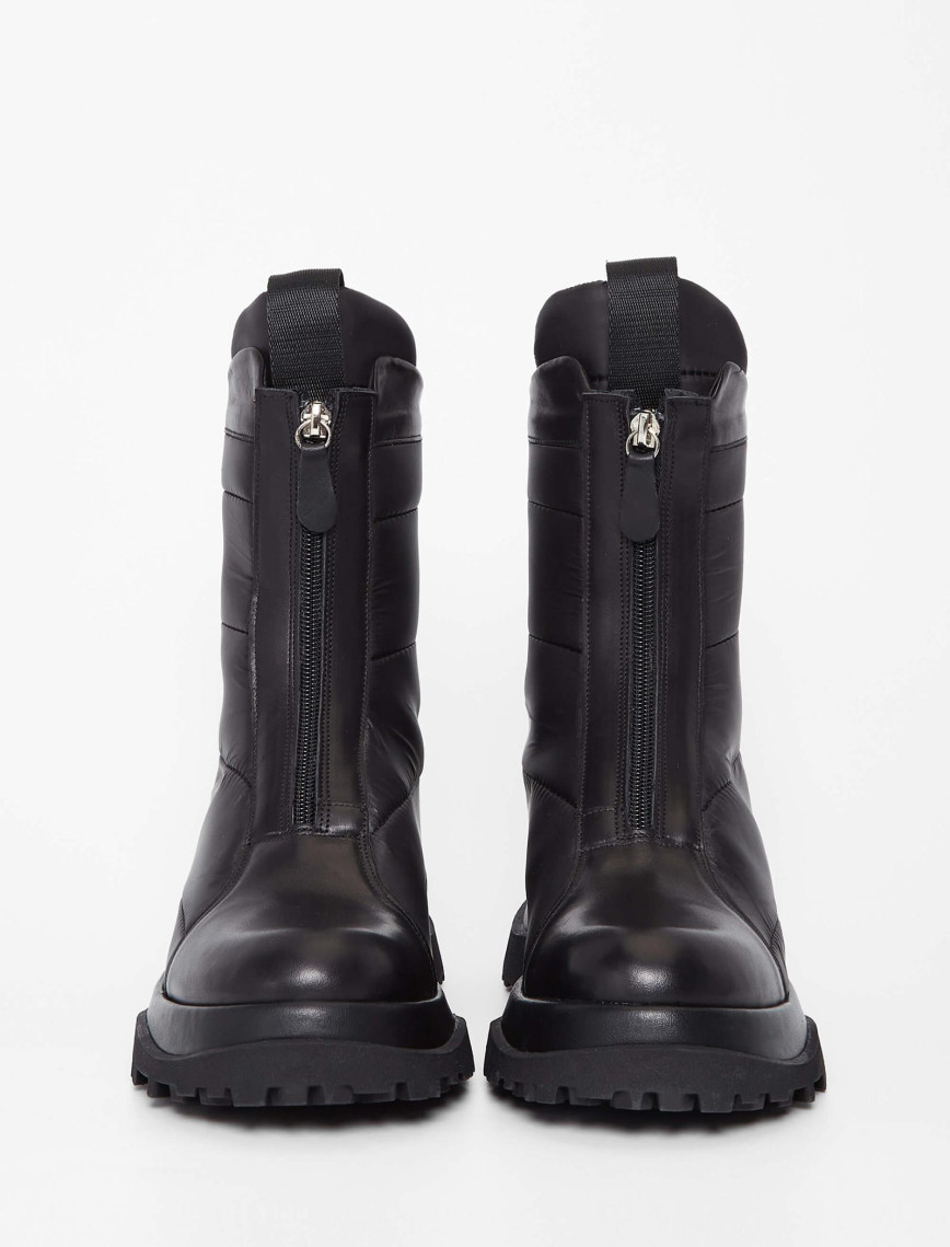 Tamer Tanca Kadın Hakiki Deri Siyah Deri Casual Bot