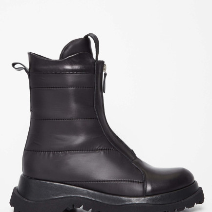 Tamer Tanca Kadın Hakiki Deri Siyah Deri Casual Bot