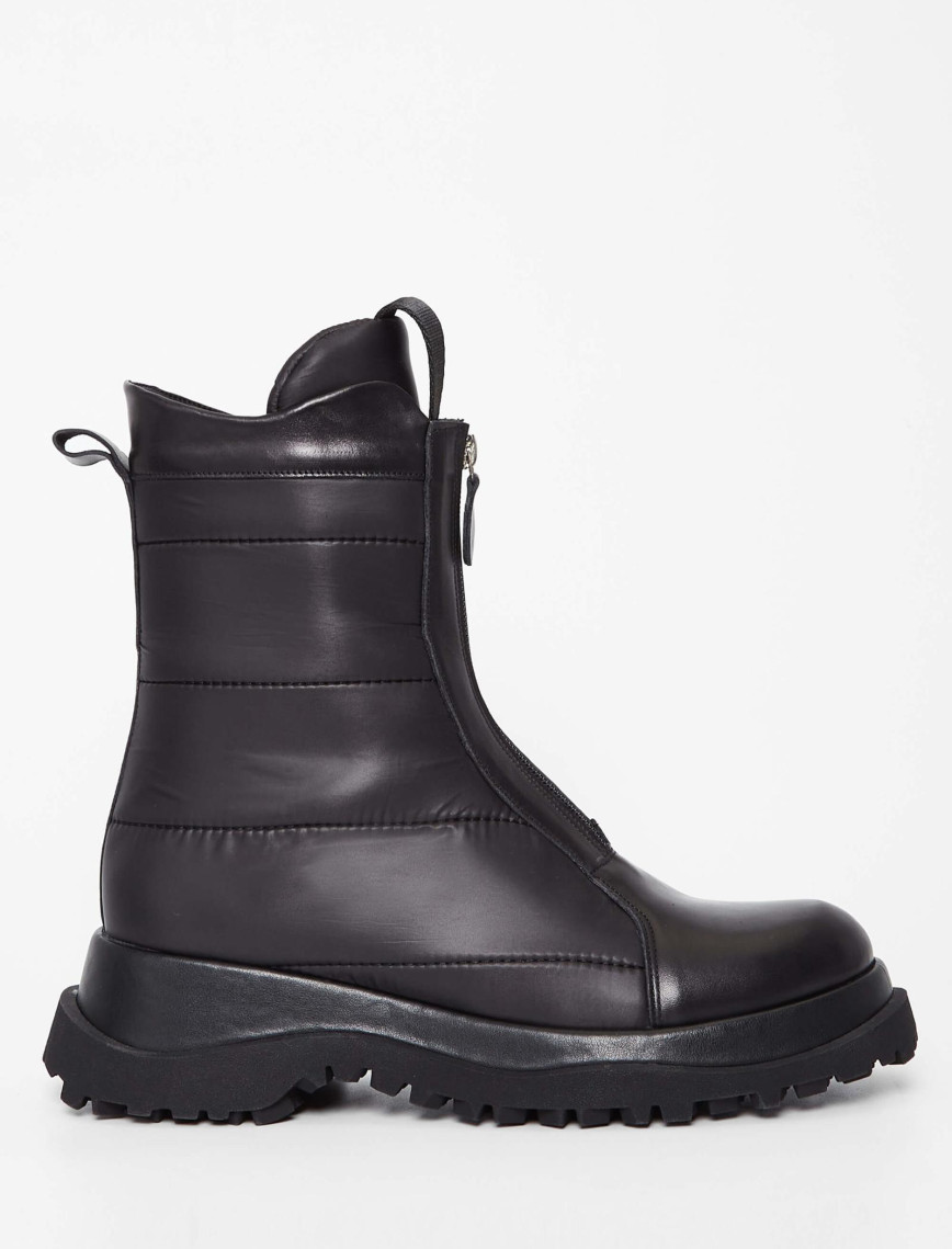 Tamer Tanca Kadın Hakiki Deri Siyah Deri Casual Bot