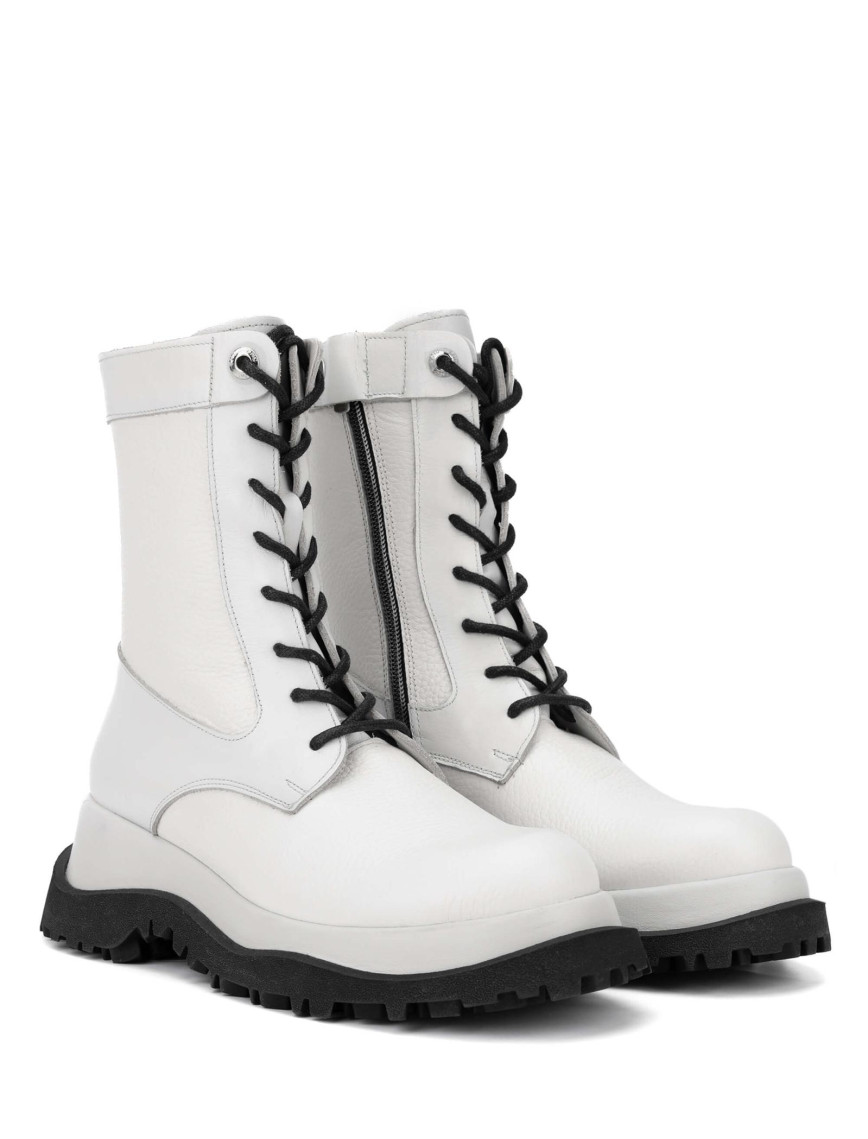 Tamer Tanca Kadın Hakiki Deri Kırık Beyaz Casual Bot Tamer Tanca Kadın Hakiki Deri Kırık Beyaz Casual Bot