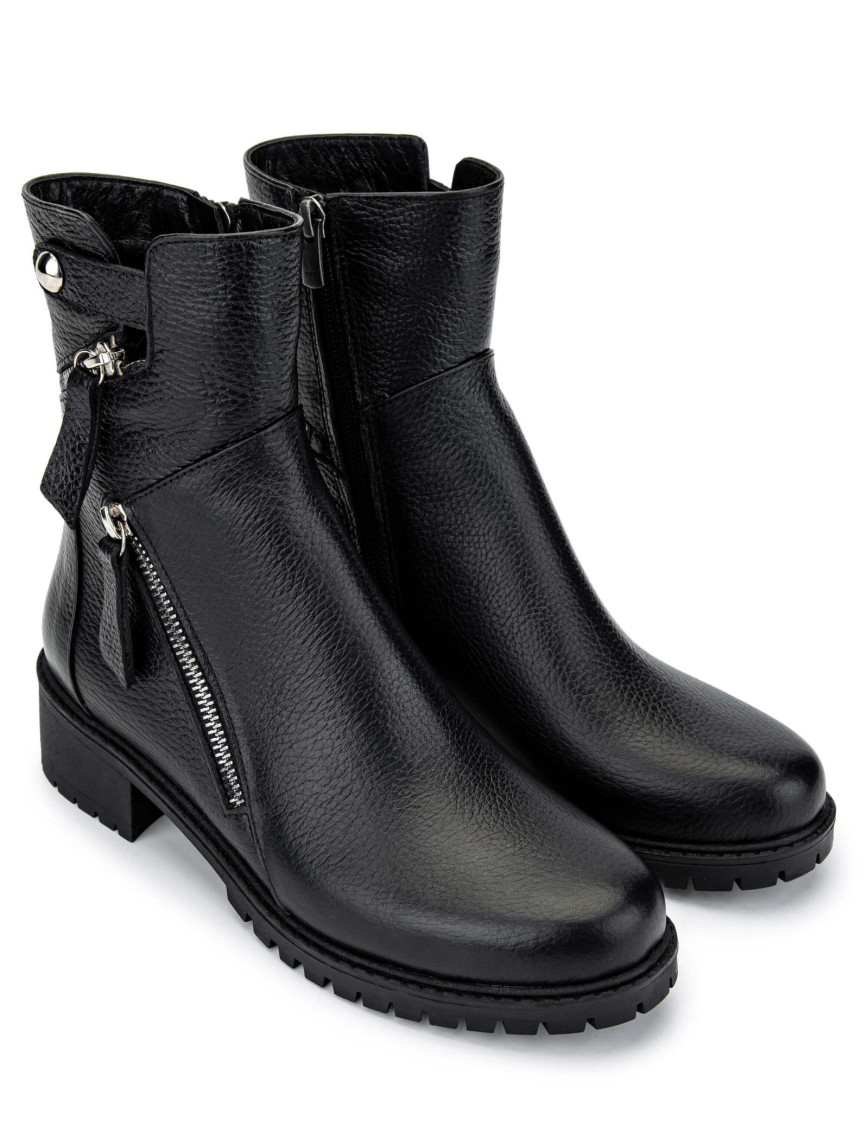 Tamer Tanca Kadın Hakiki Deri Siyah Floter Casual Bot