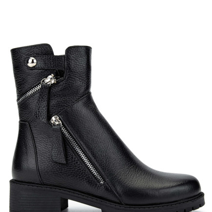 Tamer Tanca Kadın Hakiki Deri Siyah Floter Casual Bot