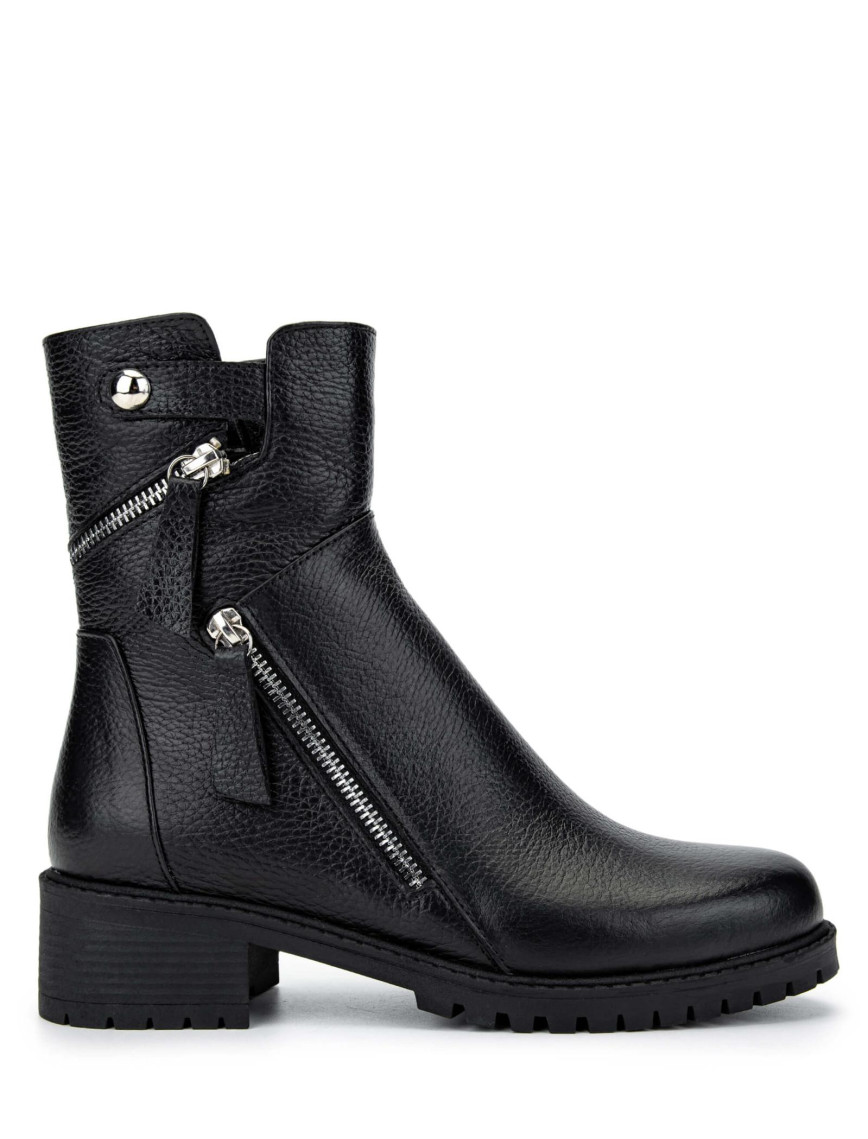 Tamer Tanca Kadın Hakiki Deri Siyah Floter Casual Bot