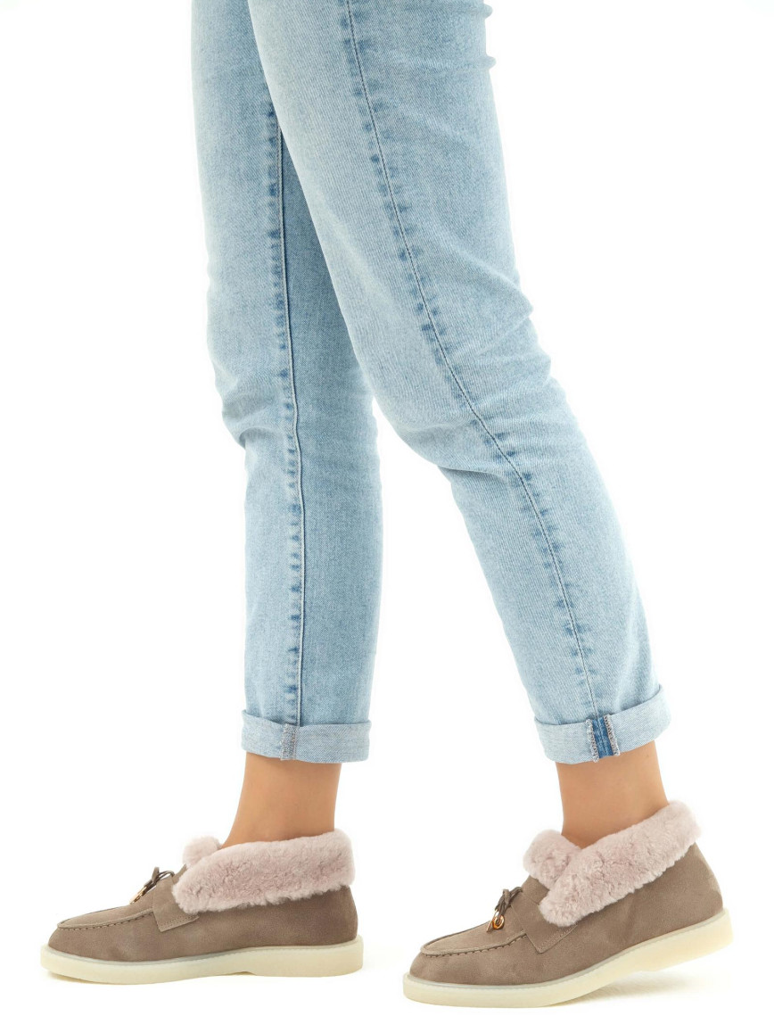 Tamer Tanca Kadın Hakiki Deri Vizon Casual Bot