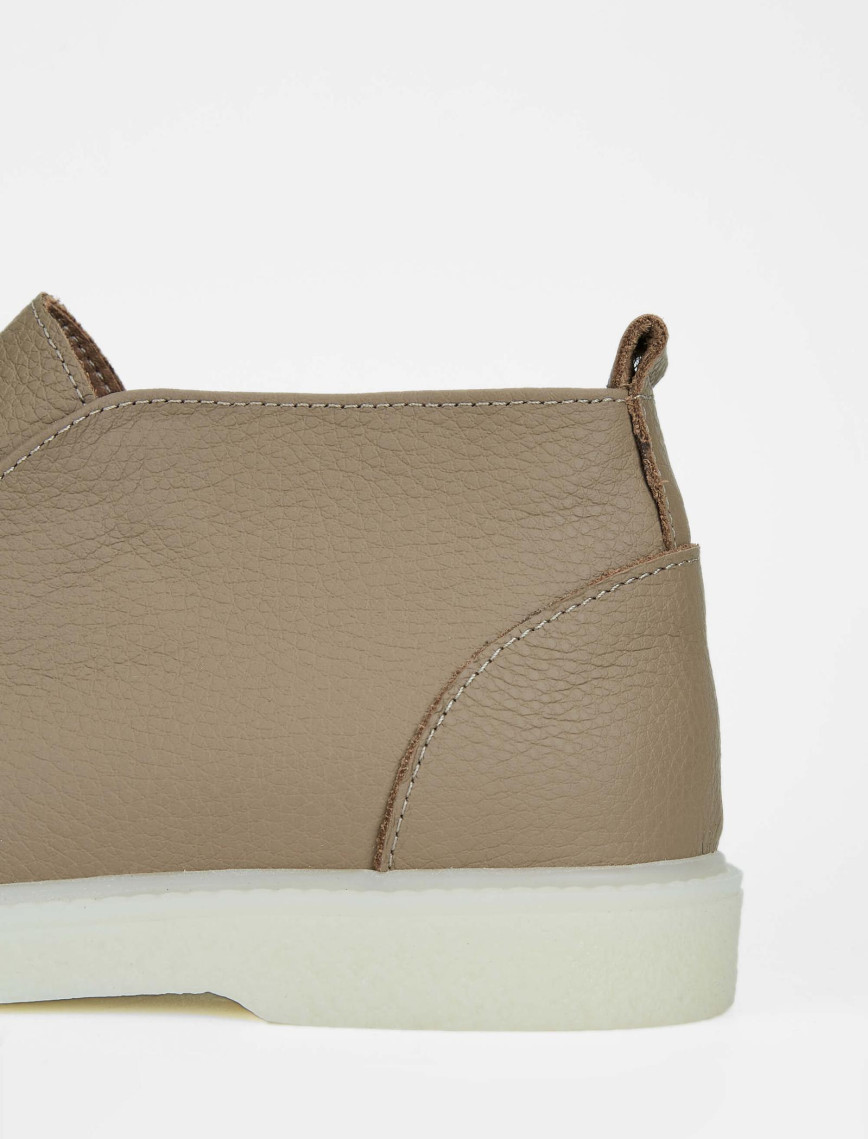 Tamer Tanca Kadın Hakiki Deri Bej Casual Bot Tamer Tanca Kadın Hakiki Deri Bej Casual Bot