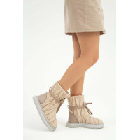 Tamer Tanca Kadın Hakiki Deri Açık Bej Casual Bot