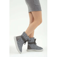 Tamer Tanca Kadın Hakiki Deri Siyah/Gri Casual Bot