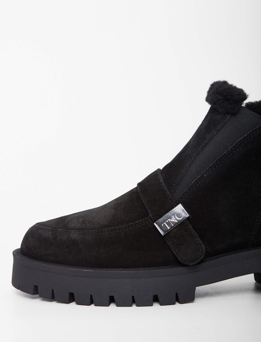 Tamer Tanca Kadın Hakiki Deri Siyah Süet Casual Bot